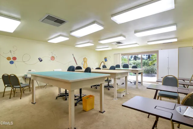 a room with gym equipment