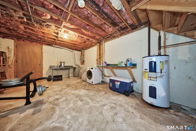 a view of a room with storage and utility