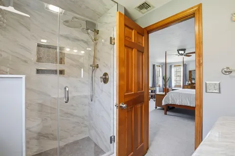 a en suite bathroom with a shower