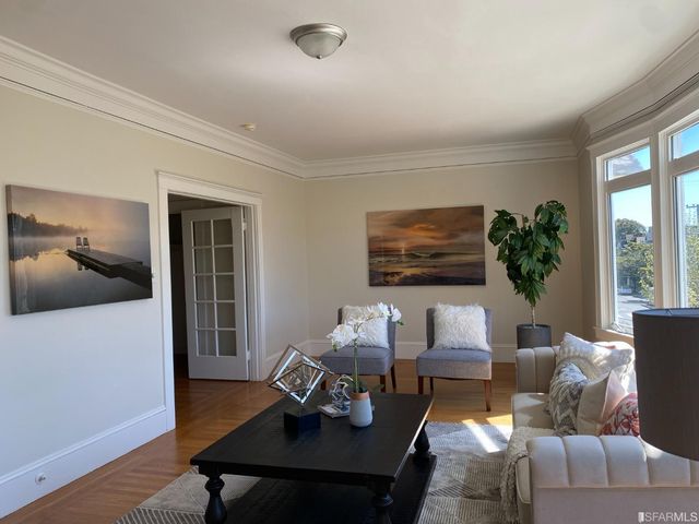 a workspace with furniture and window