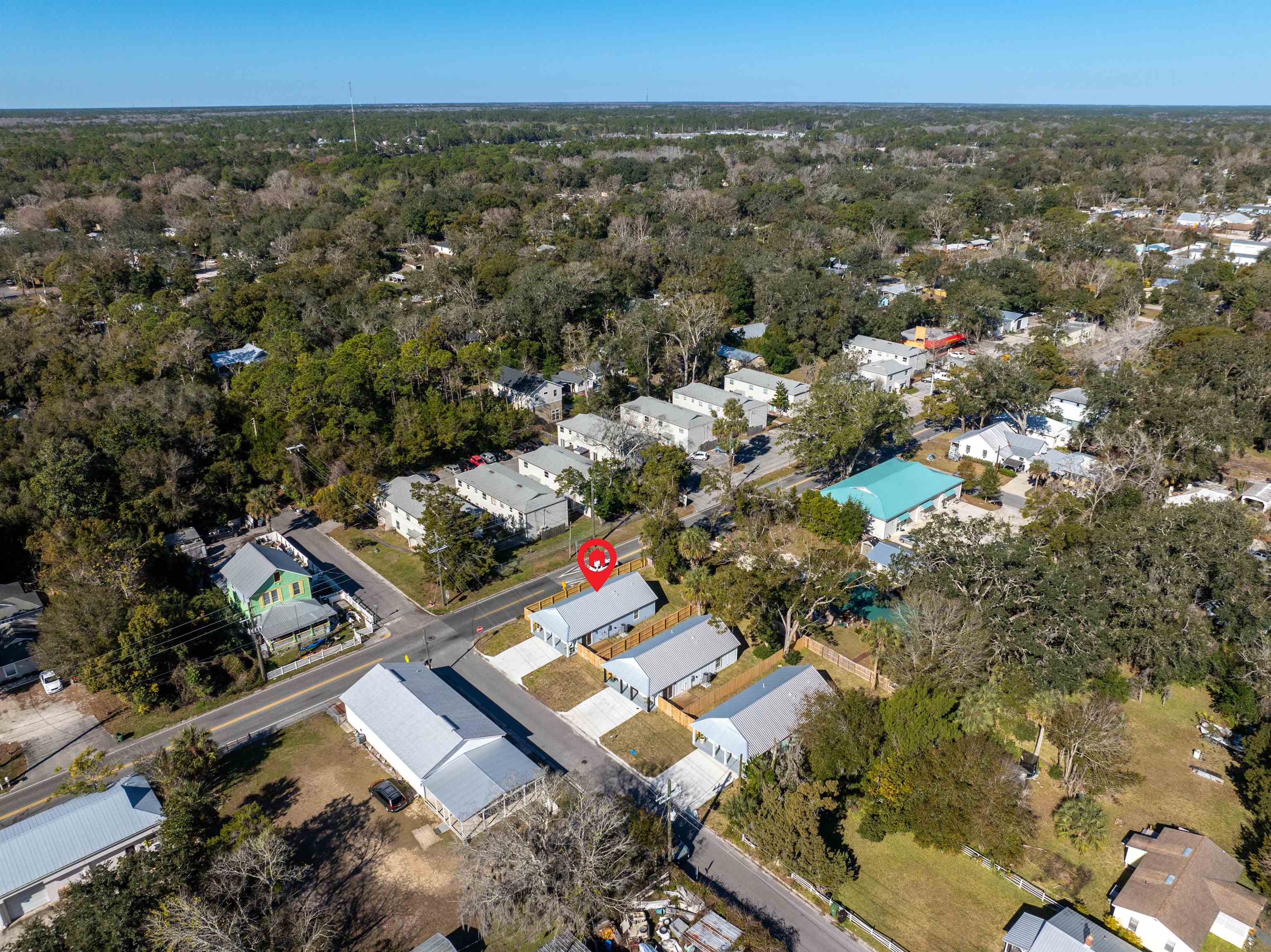 79 Helen Street St. Augustine, FL 32084 - Photo 32 of 33 an aerial view of a house with a yard