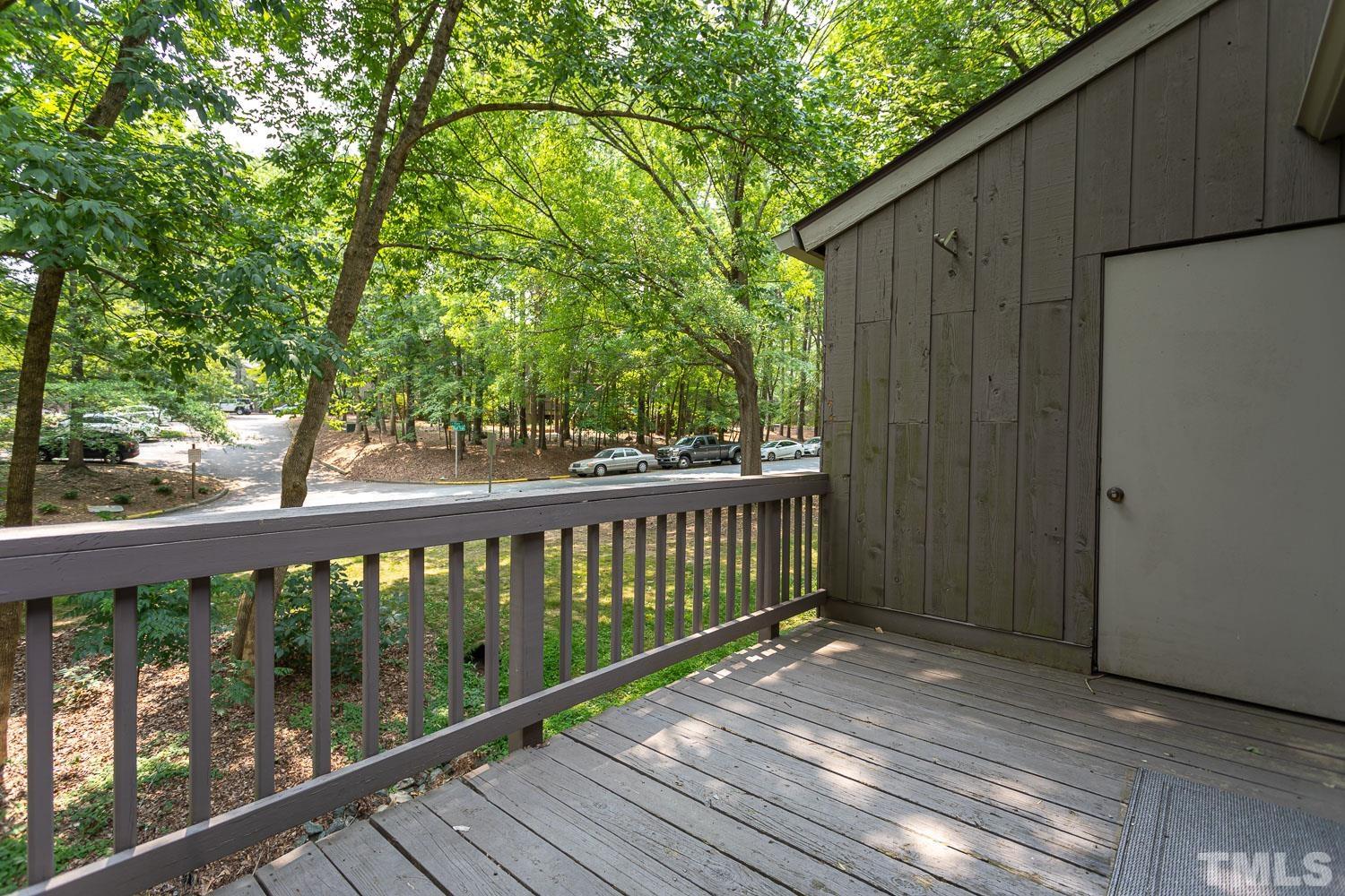 118 Ridge Trail Chapel Hill, NC 27516 - Photo 21 of 31 a view of a wooden deck