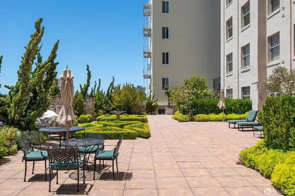a view of an outdoor space with a patio