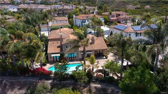 an aerial view of a houses