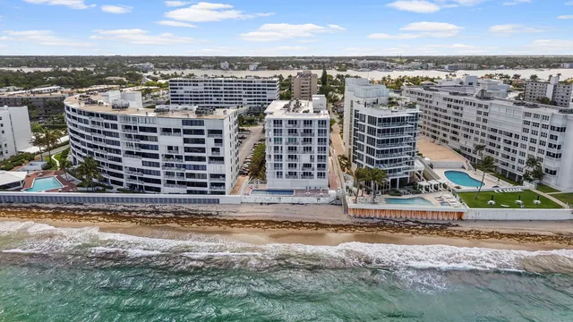 a view of a city with tall buildings