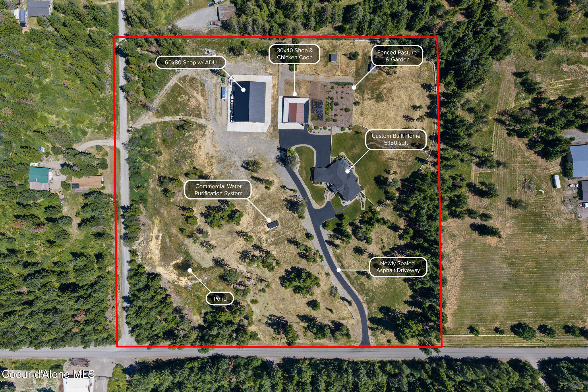 15746 North Pinewood Way Hayden, ID 83835 - Photo 7 of 97 Birds Eye View