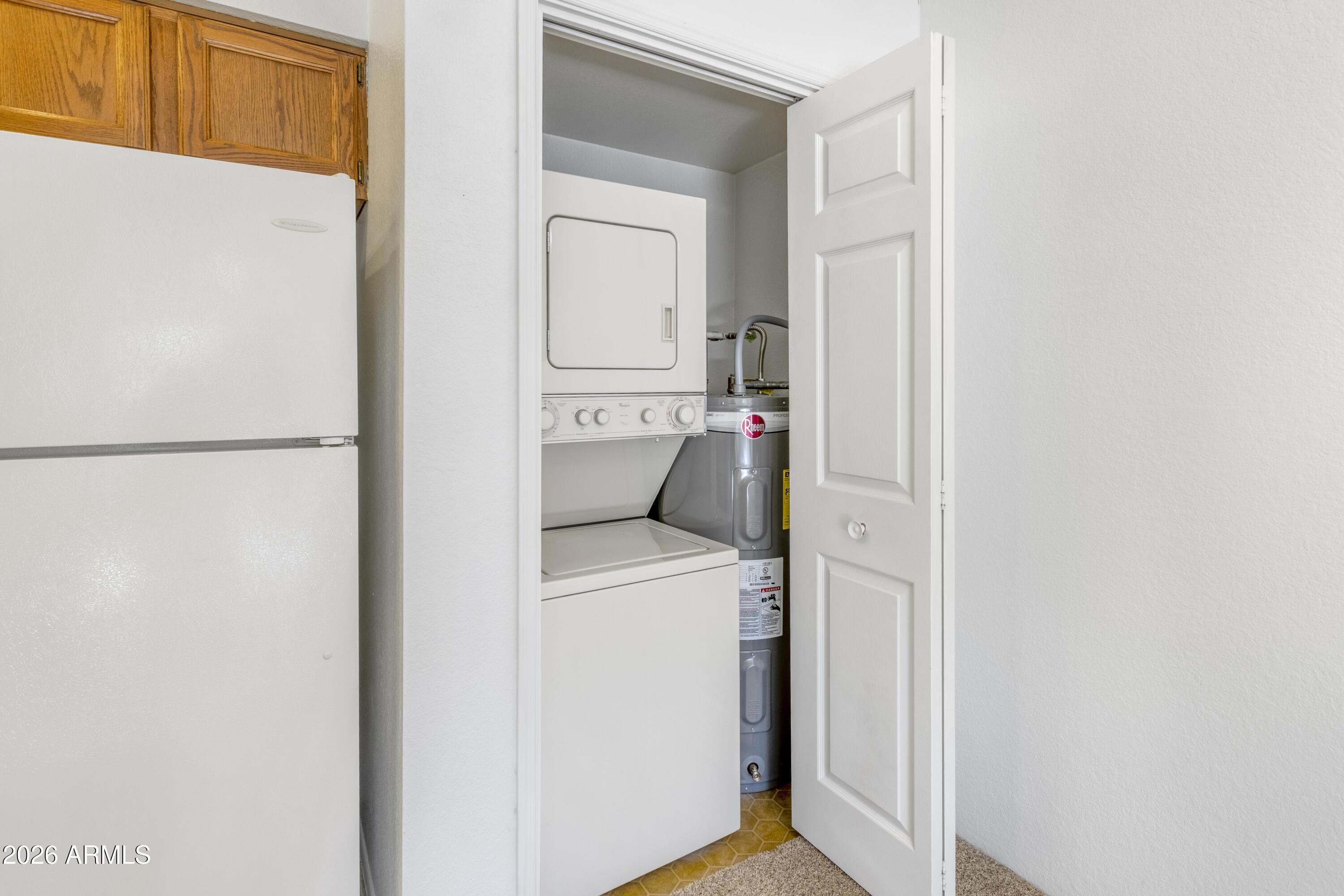 5500 North Valley View Road, Unit 101 Tucson, AZ 85718 - Photo 14 of 26 Laundry Closet and Water Heater