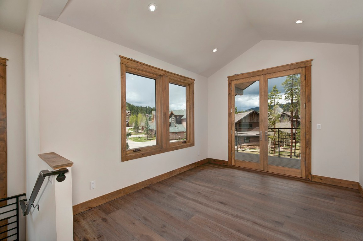 25 Tip Top Trail Keystone, CO 80435 - Photo 18 of 39 a view of an empty room with a window and wooden floor
