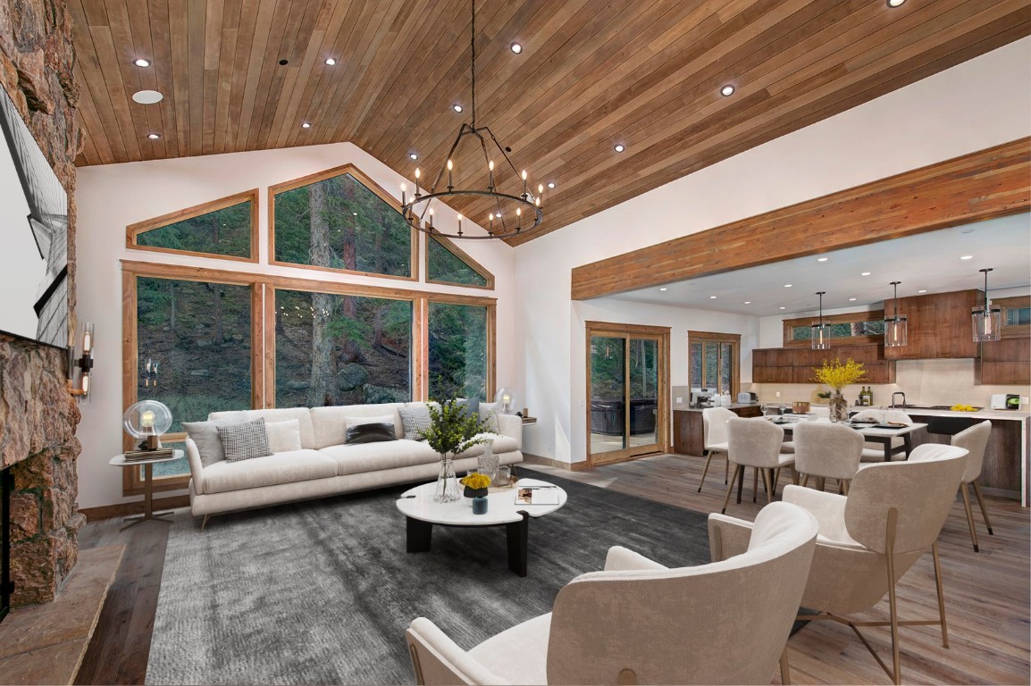 25 Tip Top Trail Keystone, CO 80435 - Photo 2 of 39 a living room with furniture and a large window