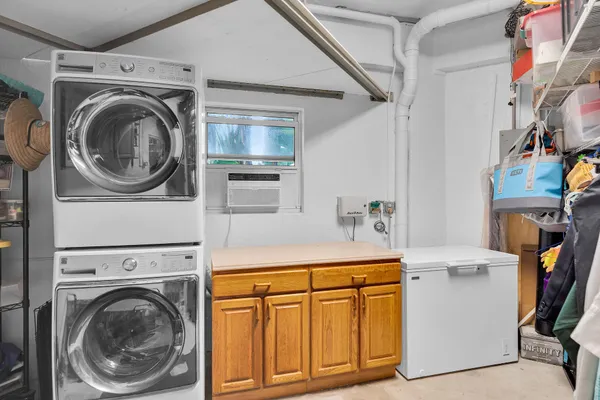 a view of storage and utility room