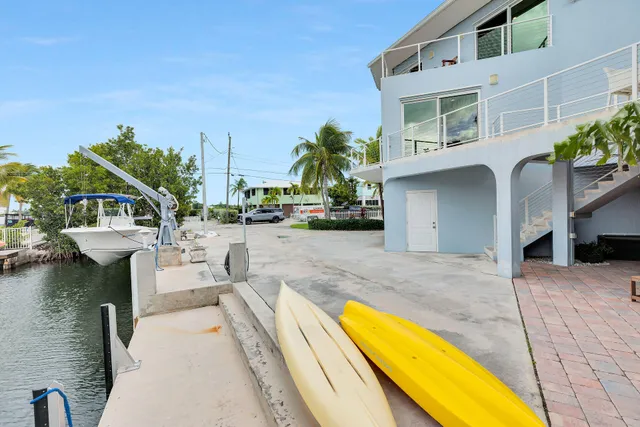 a view of building with ocean view