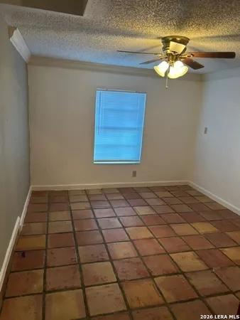 a view of a livingroom with an umbrella
