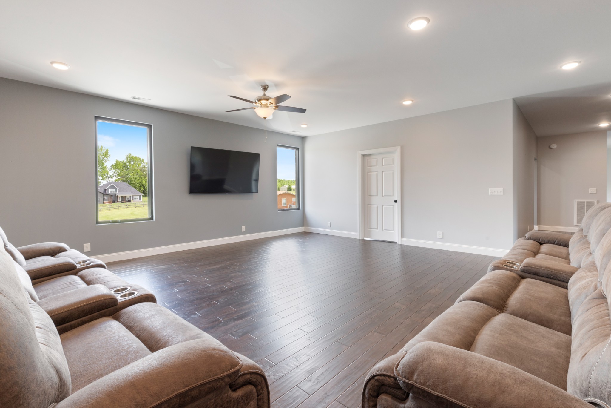 3791 Sylvia Road Dickson, TN 37055 - Photo 45 of 82 a living room with furniture and a flat screen tv