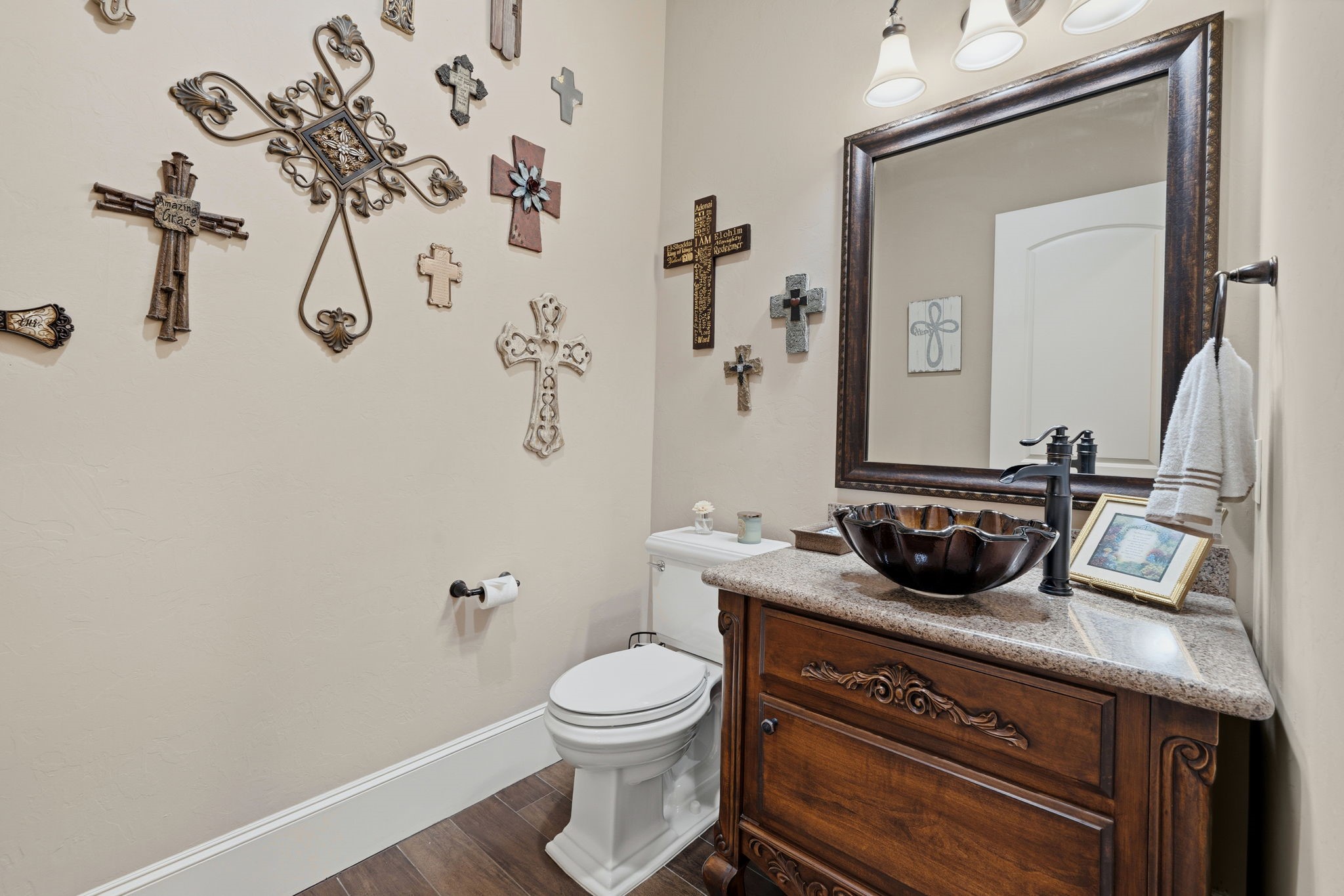21620 Schiel Road Cypress, TX 77433 - Photo 19 of 49 View of a powder room near the formal living areas.
