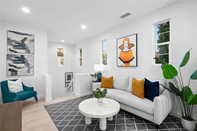 front view of a house with a small yard