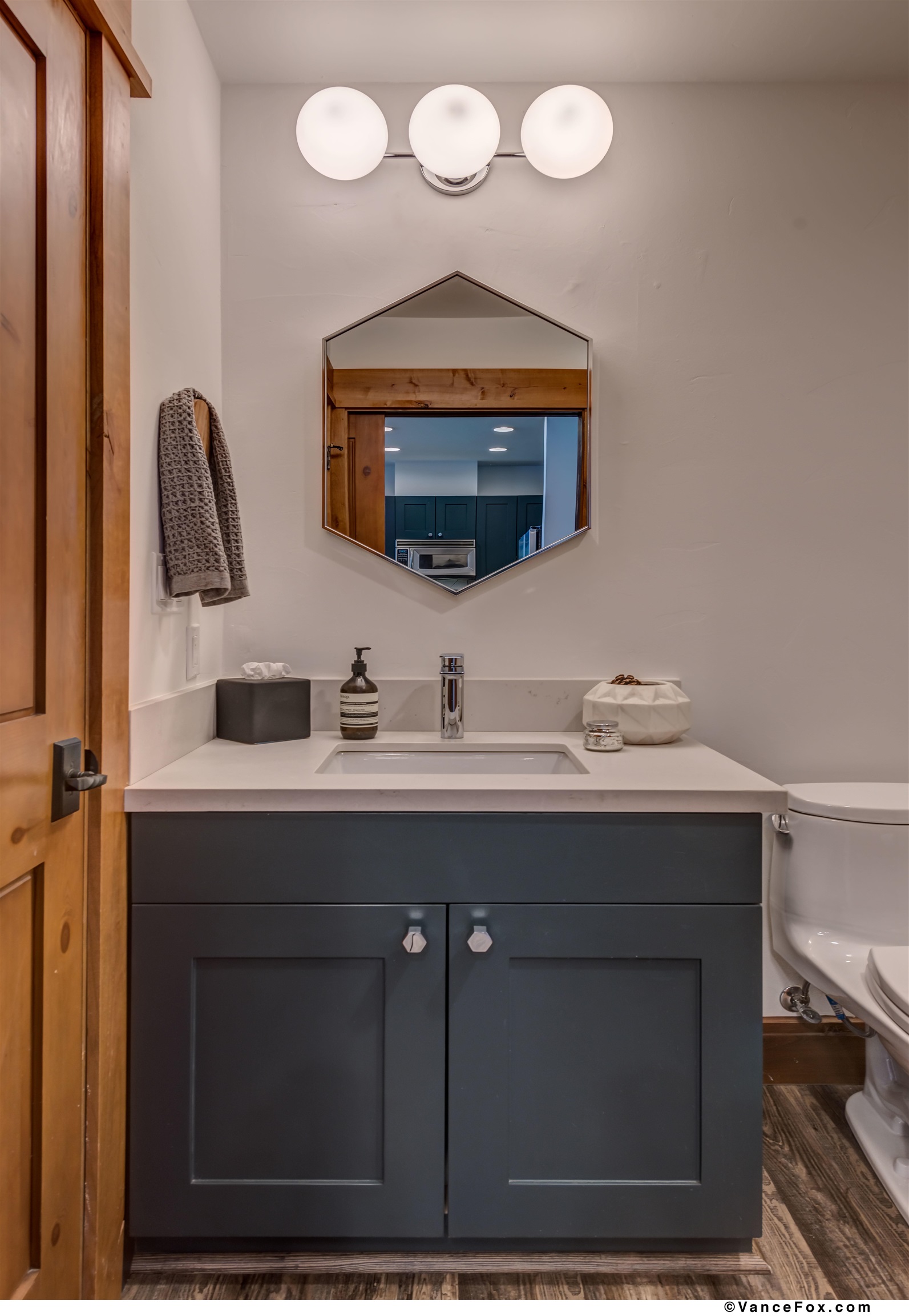 8001 Northstar Drive, Unit 403 Truckee, CA 96161 - Photo 9 of 10 a bathroom with a sink and a mirror