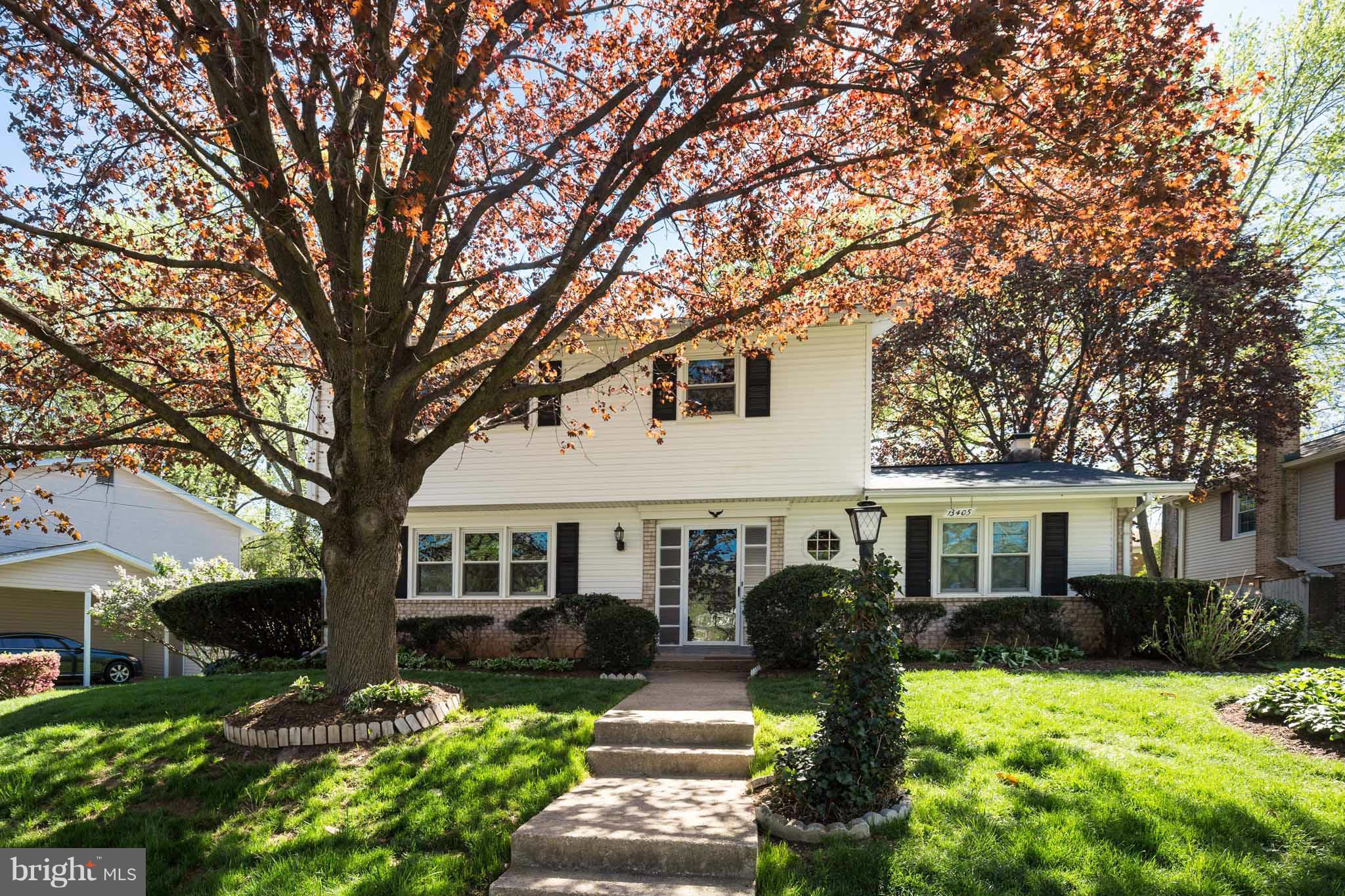 13405 Tamarack Road Silver Spring, MD 20904 - Photo 1 of 30 a front view of a house with a yard and porch