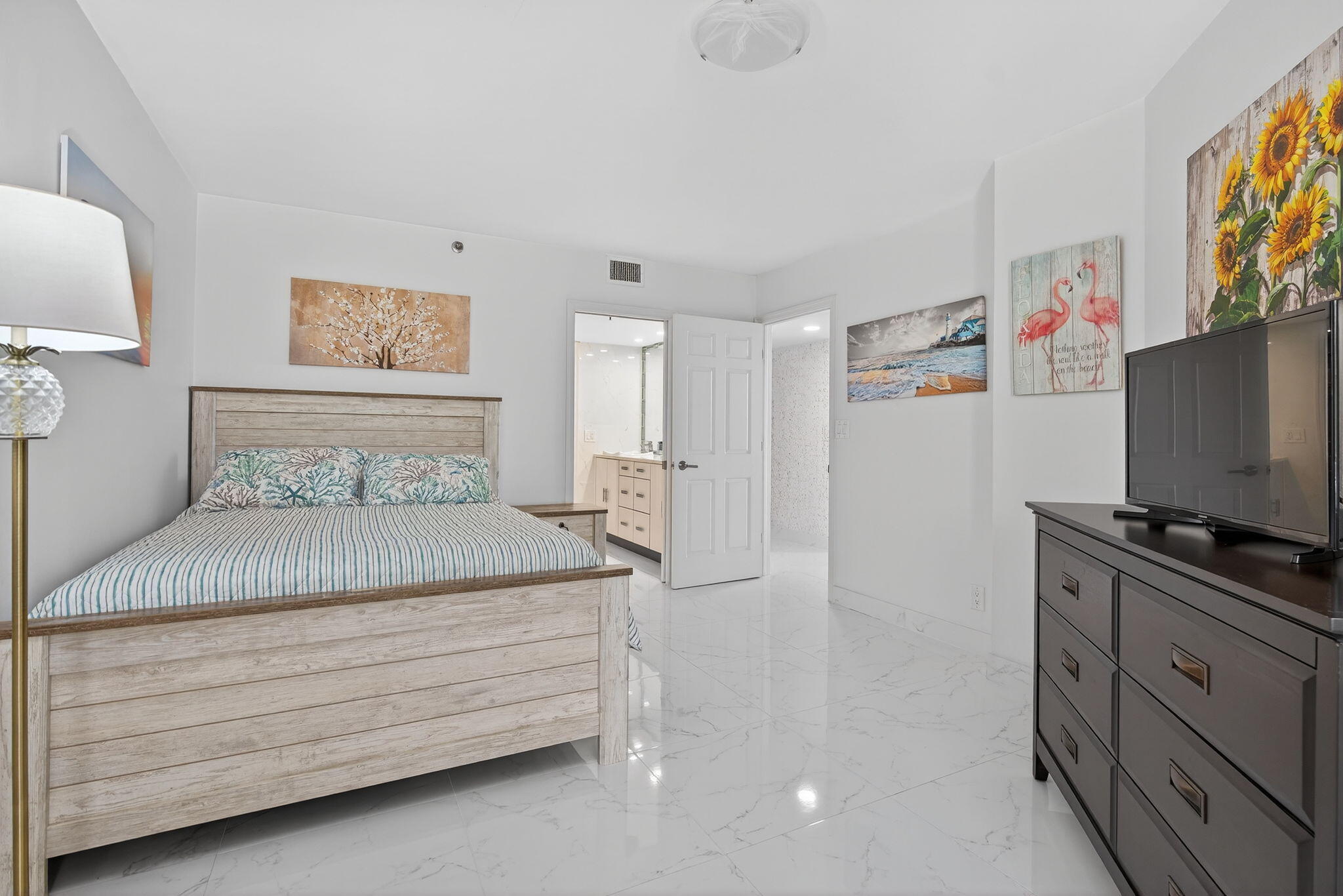 176 Helios Drive, Unit 210 Jupiter, FL 33477 - Photo 20 of 47 Primary Suite with Balcony & Ocean Views