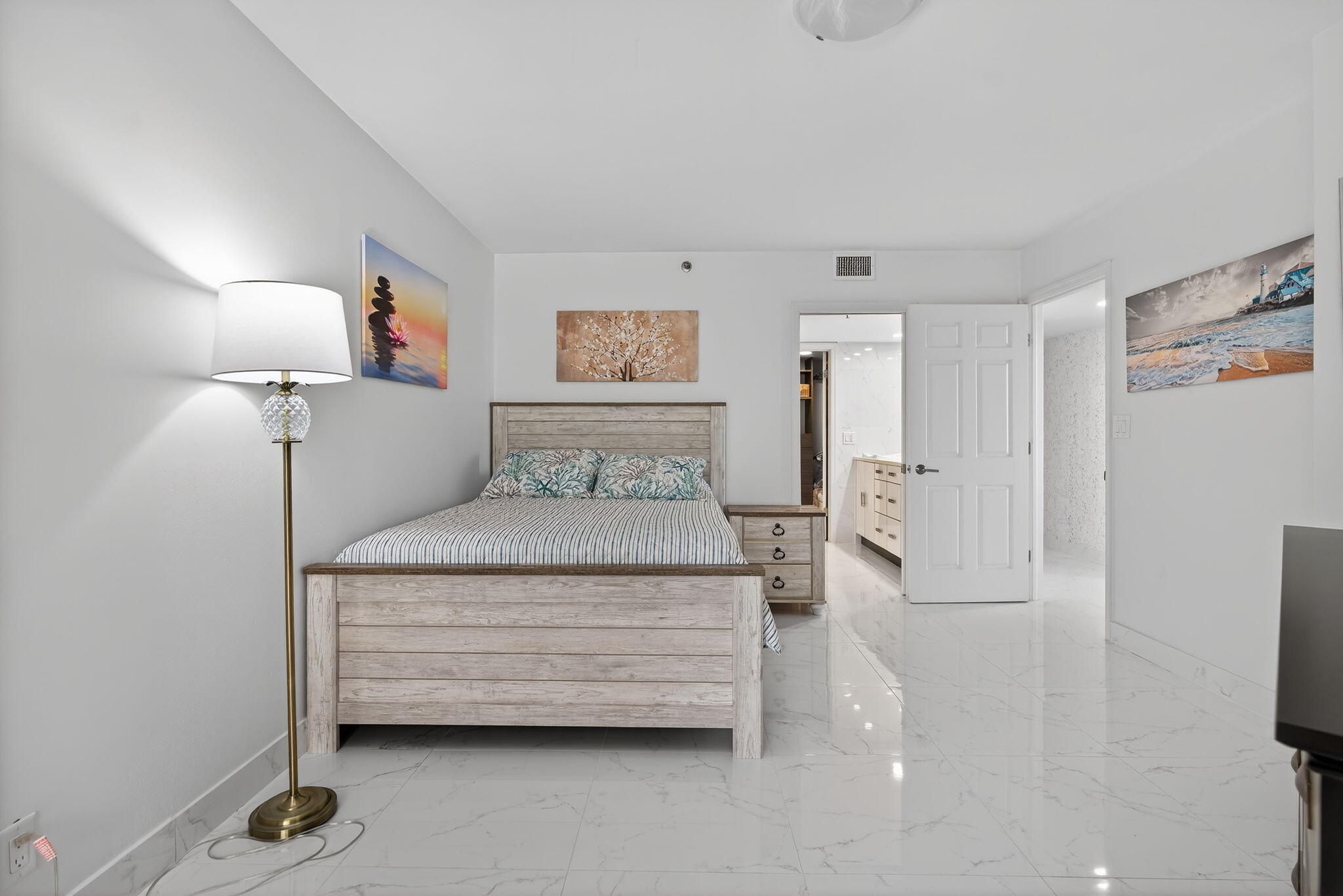 176 Helios Drive, Unit 210 Jupiter, FL 33477 - Photo 21 of 47 Primary Suite with Balcony & Ocean Views