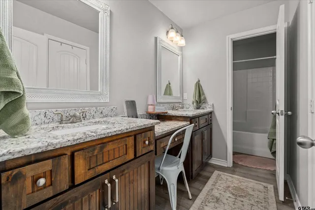 a view of a sitting area with furniture and a table