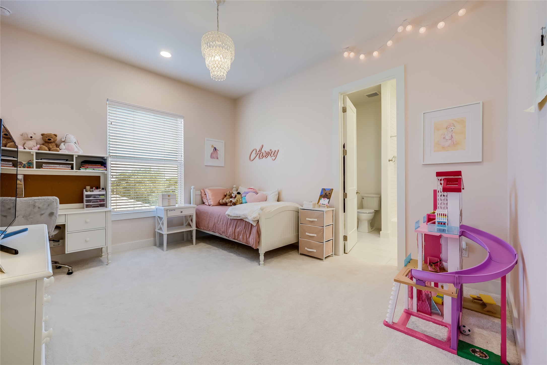 233 Lakefront Drive Lago Vista, TX 78645 - Photo 33 of 40 a bedroom with furniture and a window