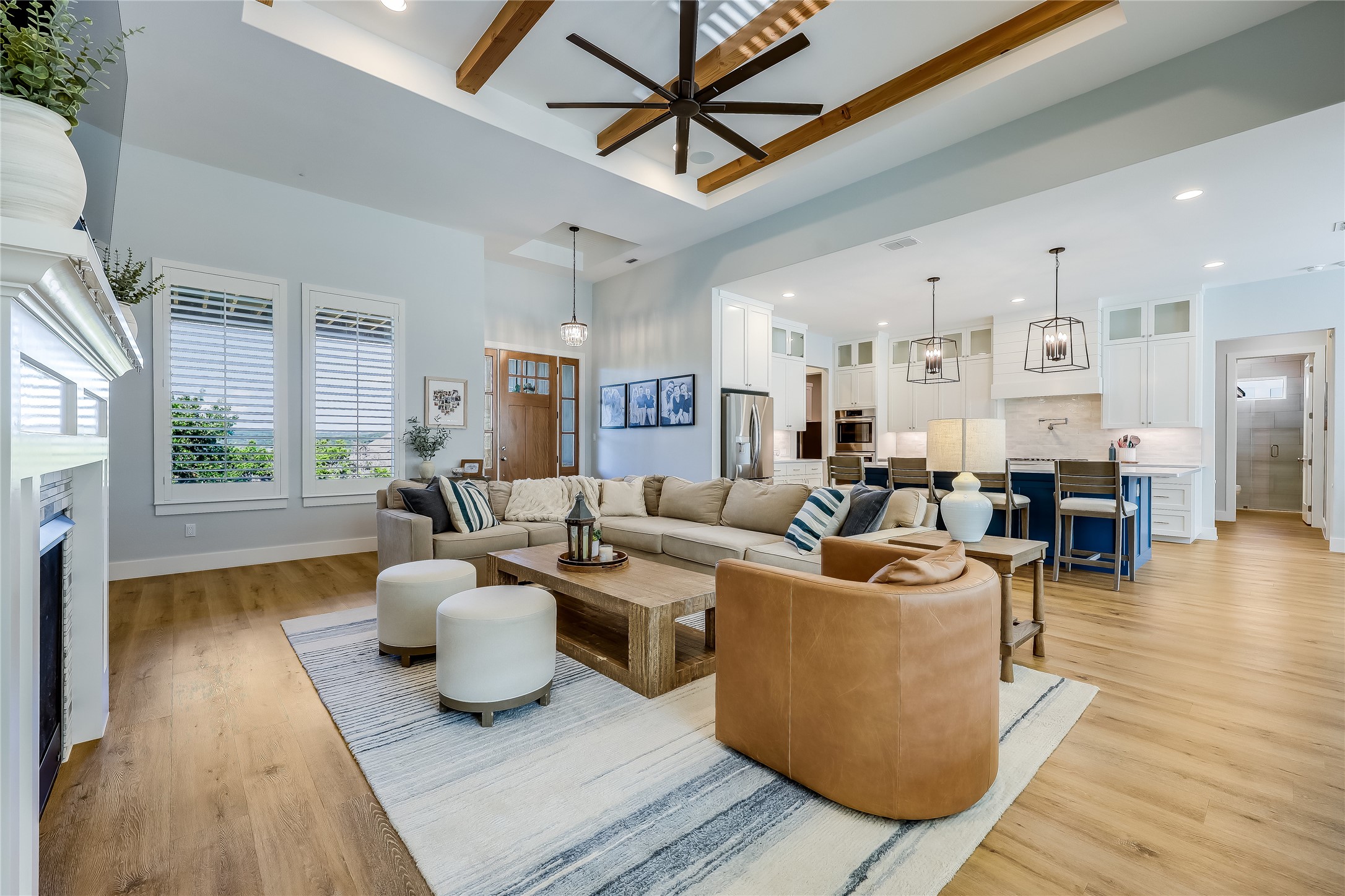 233 Lakefront Drive Lago Vista, TX 78645 - Photo 6 of 40 a living room with furniture and a large window