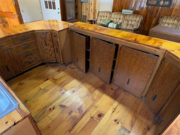 a room with sink and furniture