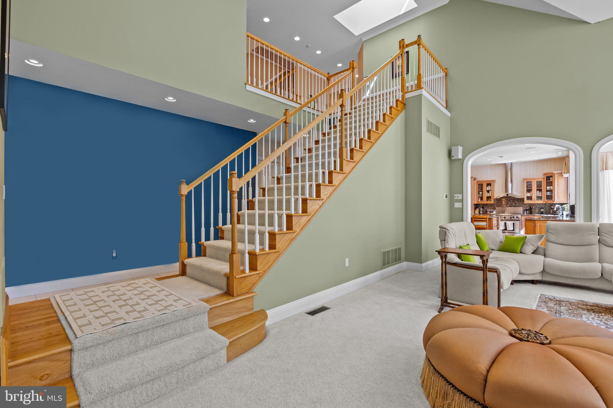 1049 McKean Road Ambler, PA 19002 - Photo 29 of 86 Add'l Solid Oak Staircase Overlooking Great Room