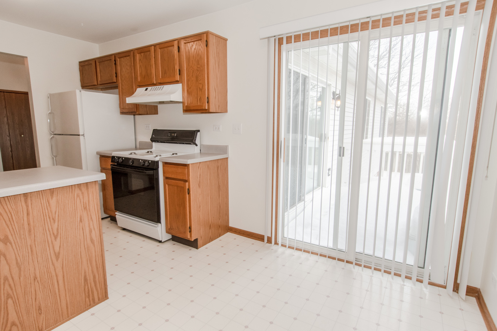 329 Sheffield Court, Unit 2 Roselle, IL 60172 - Photo 8 of 28 a kitchen with a stove a sink and a window