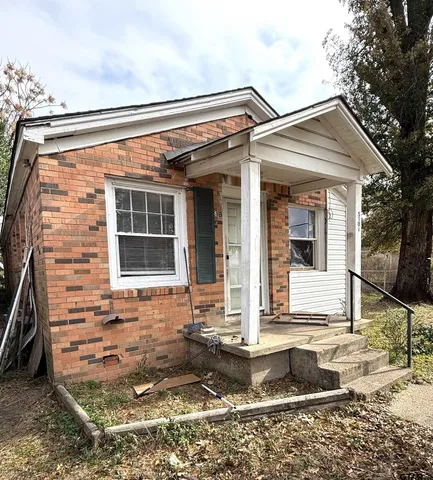 a front view of a house