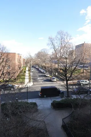 a view of city from a terrace