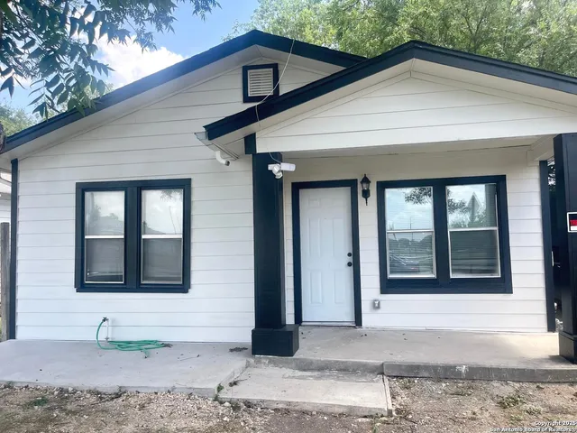 a front view of a house