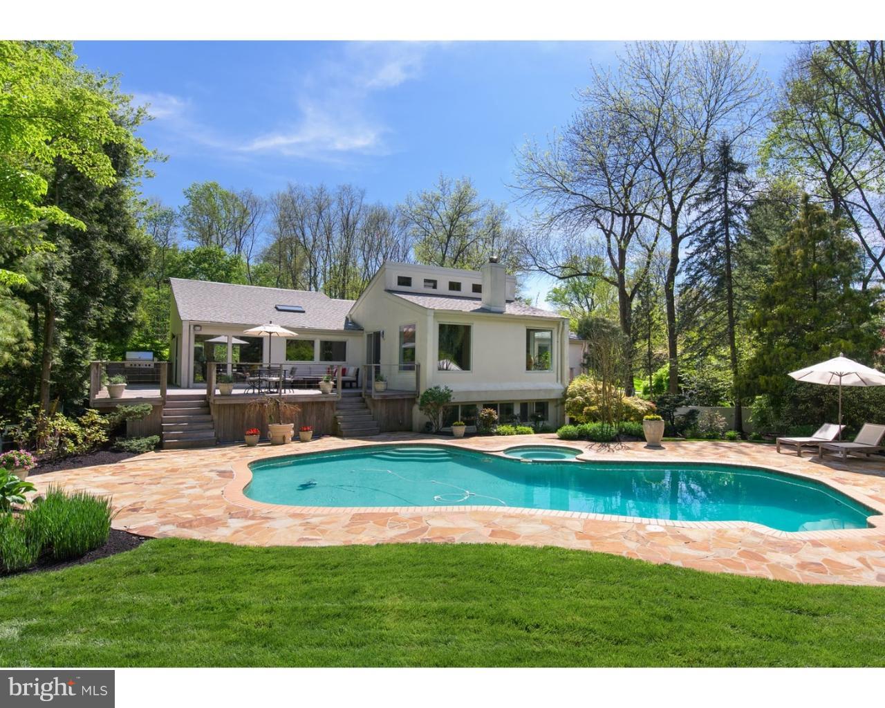 924 Roscommon Road Bryn Mawr, PA 19010 - Photo 3 of 19 Beautiful pool and view of exterior rear of home