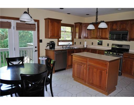 360 Pinkerton Road Wexford, PA 15090 - Photo 5 of 18 Kitchen. Kitchen with Ceramic Tile Floors, Oak Cabinets, Stainless Appliances & Door to Hugh Deck