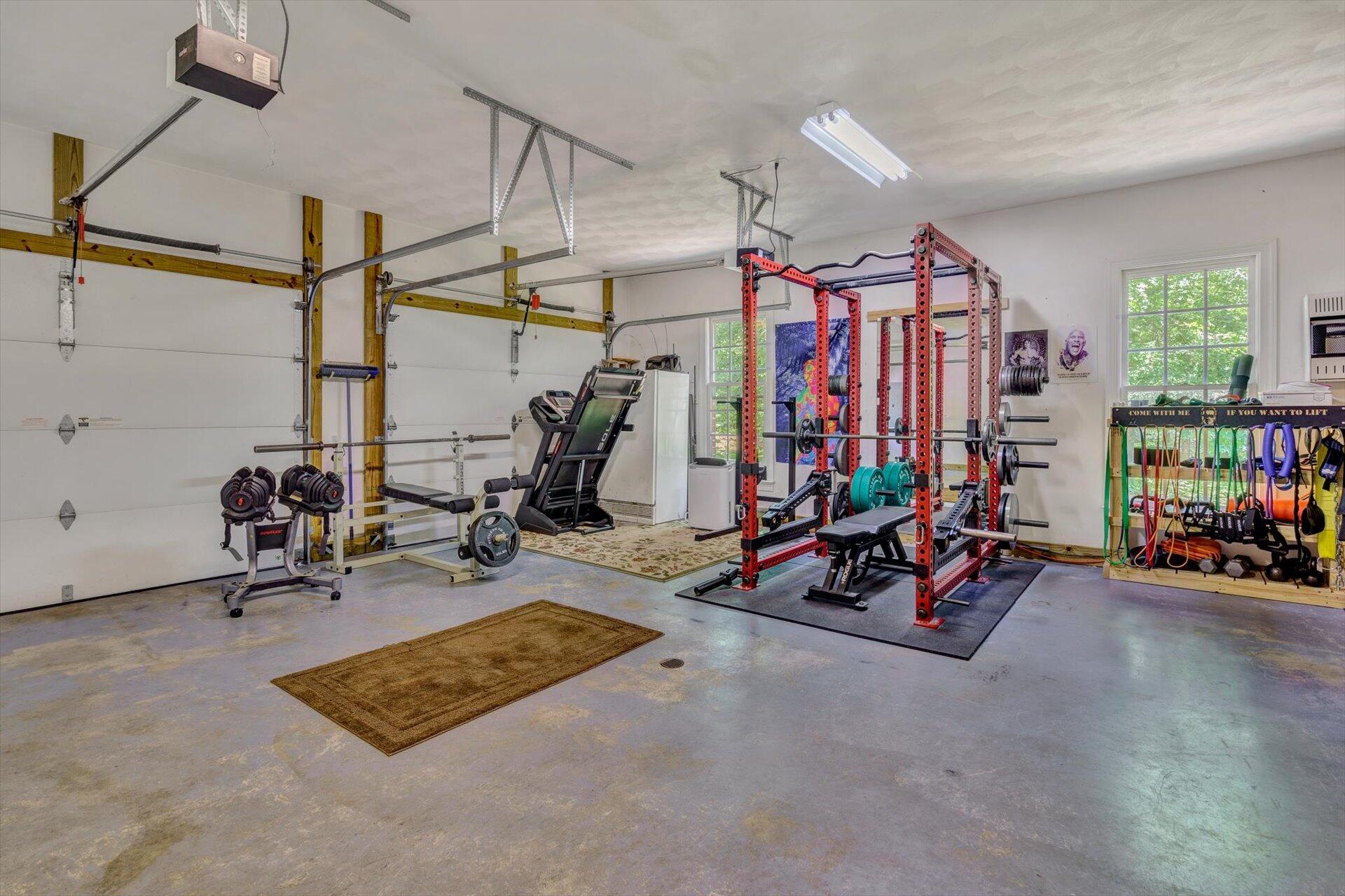 2795 New Ridge Road Elliston, VA 24087 - Photo 32 of 46 a view of a room with gym equipment