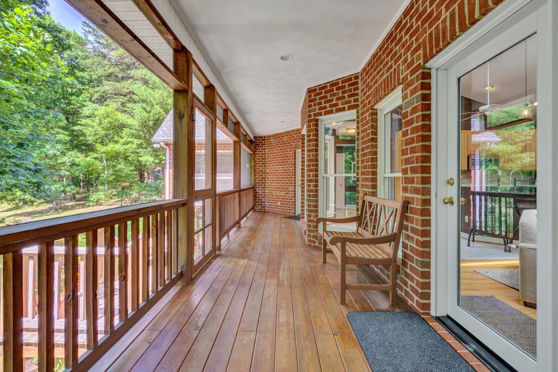 2795 New Ridge Road Elliston, VA 24087 - Photo 36 of 46 a view of a two chairs in the balcony