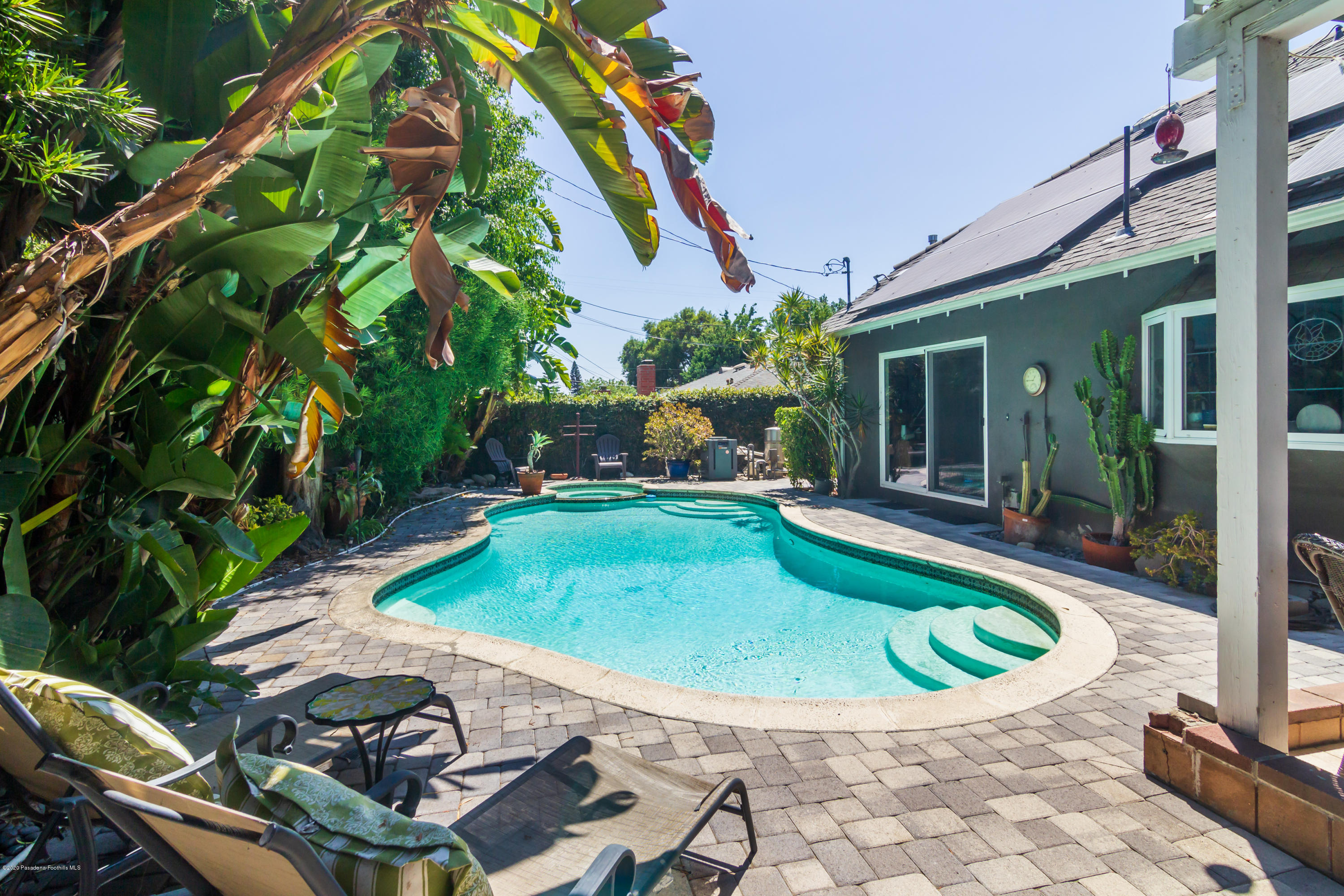 266 Melcanyon Road Duarte, CA 91010 - Photo 24 of 27 a view of outdoor space yard swimming pool and patio