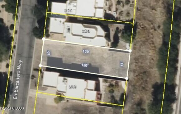 2171 Embarcadero Way Tubac, AZ 85646 - Photo 32 of 37 Aerial Lot Dimensions