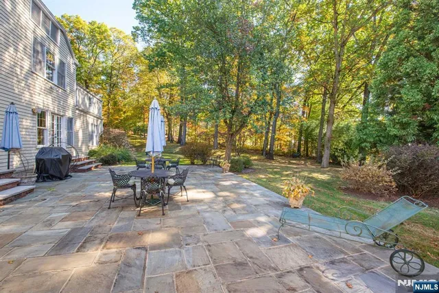 a view of a house with swimming pool and sitting area