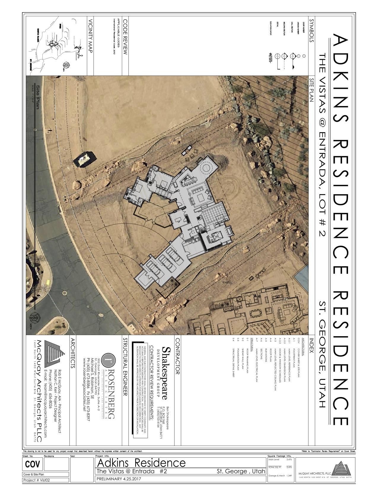 Couger Rock Cir Street St. George, UT 84770 - Photo 1 of 1 Vistas02_COV - Cover & Site Plan