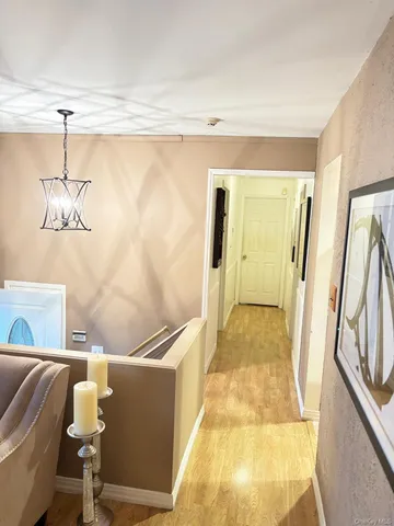 a living room with a couch and a table