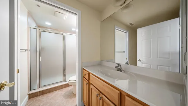 a view of balcony with wooden floor