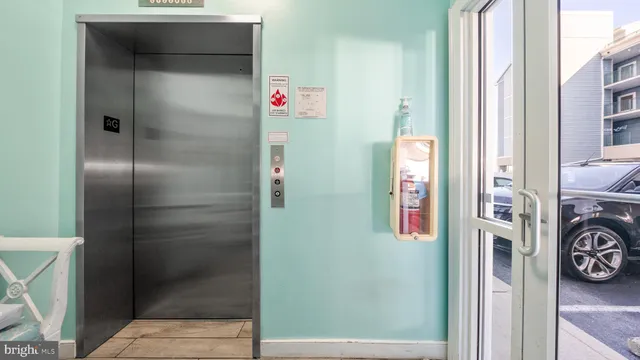 a terrace with a lake view and a city view