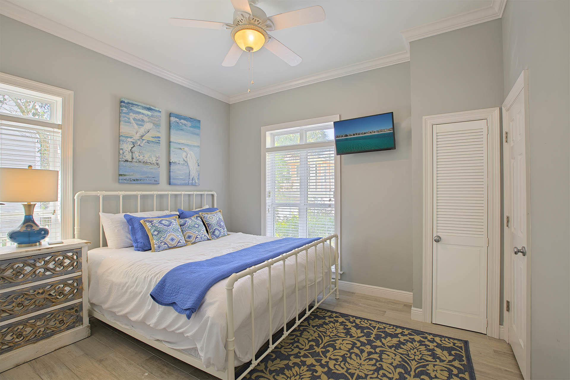 91 Old Beach Road Santa Rosa Beach, FL 32459 - Photo 11 of 25 a bedroom with a bed and a window