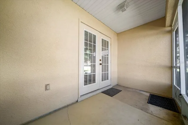 an aerial view of residential houses and outdoor space