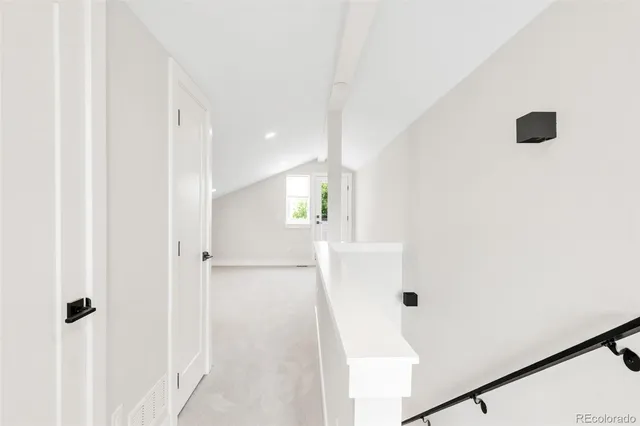 a close view of sliding door in front of utility