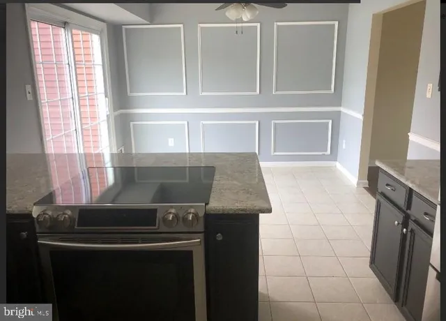 a view of a utility room and window