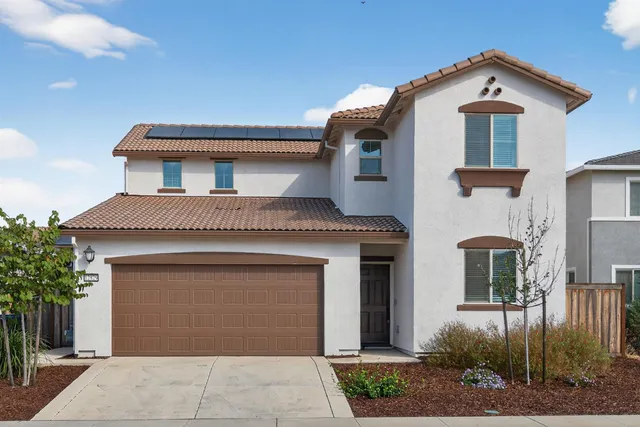 a front view of a house