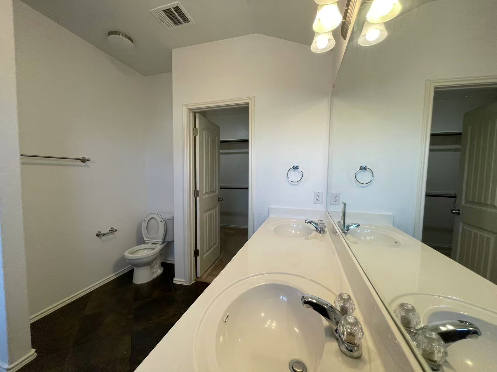 457 Dragon Ridge Road Buda, TX 78610 - Photo 15 of 29 Full bathroom featuring double vanity and a spacious closet