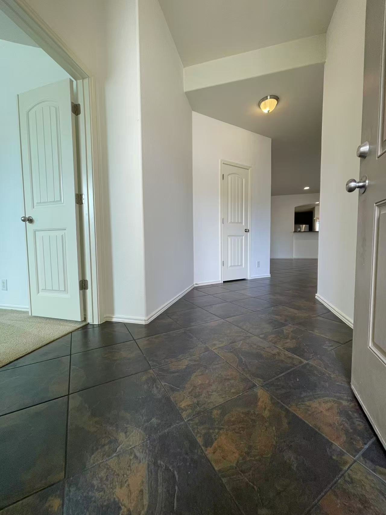 457 Dragon Ridge Road Buda, TX 78610 - Photo 2 of 29 Empty room with dark stone finish flooring